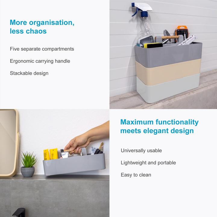 Actual product image Intirilife Make Up Organiser in Grey