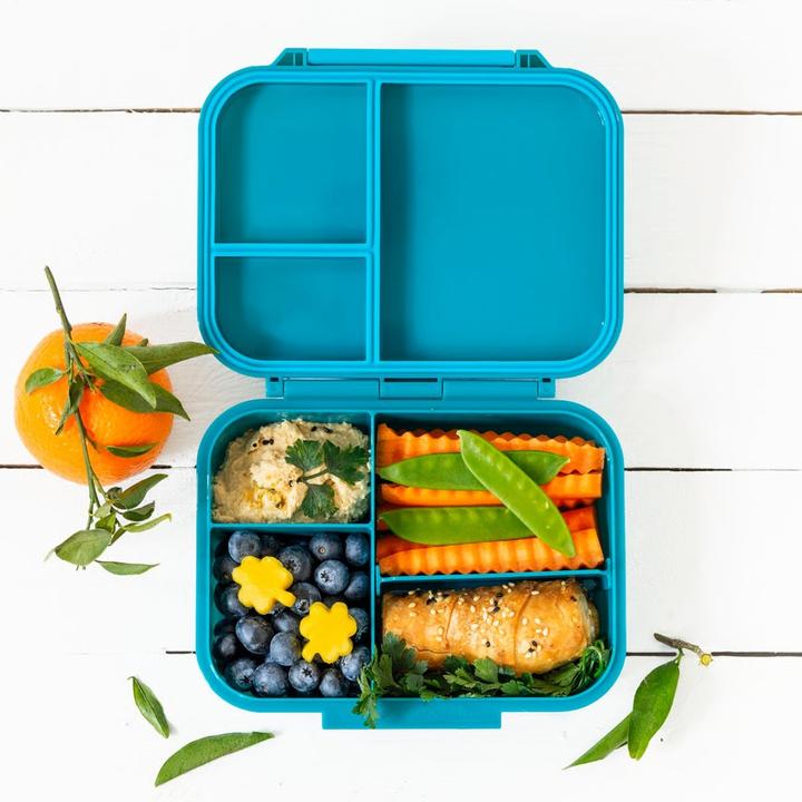 Produktbild Lekkabox Mini Classic Lunchbox mit 3 Fächern & Trenner, petrol
