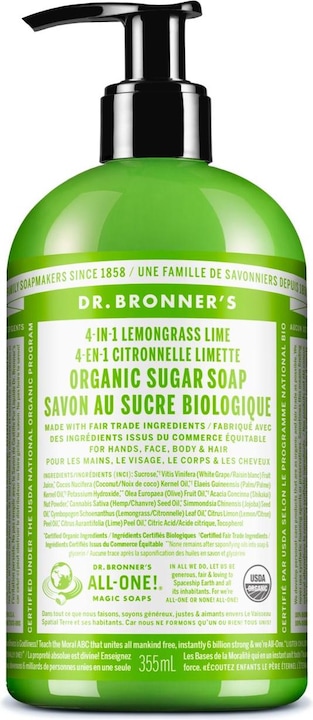 Produktbild Dr. Bronner's Sugar Soap (Flüssigseife, 355 ml)
