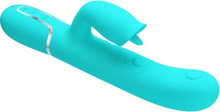 Productafbeelding Pretty Love Konijn Vibrator Met Likken Aqua Groen