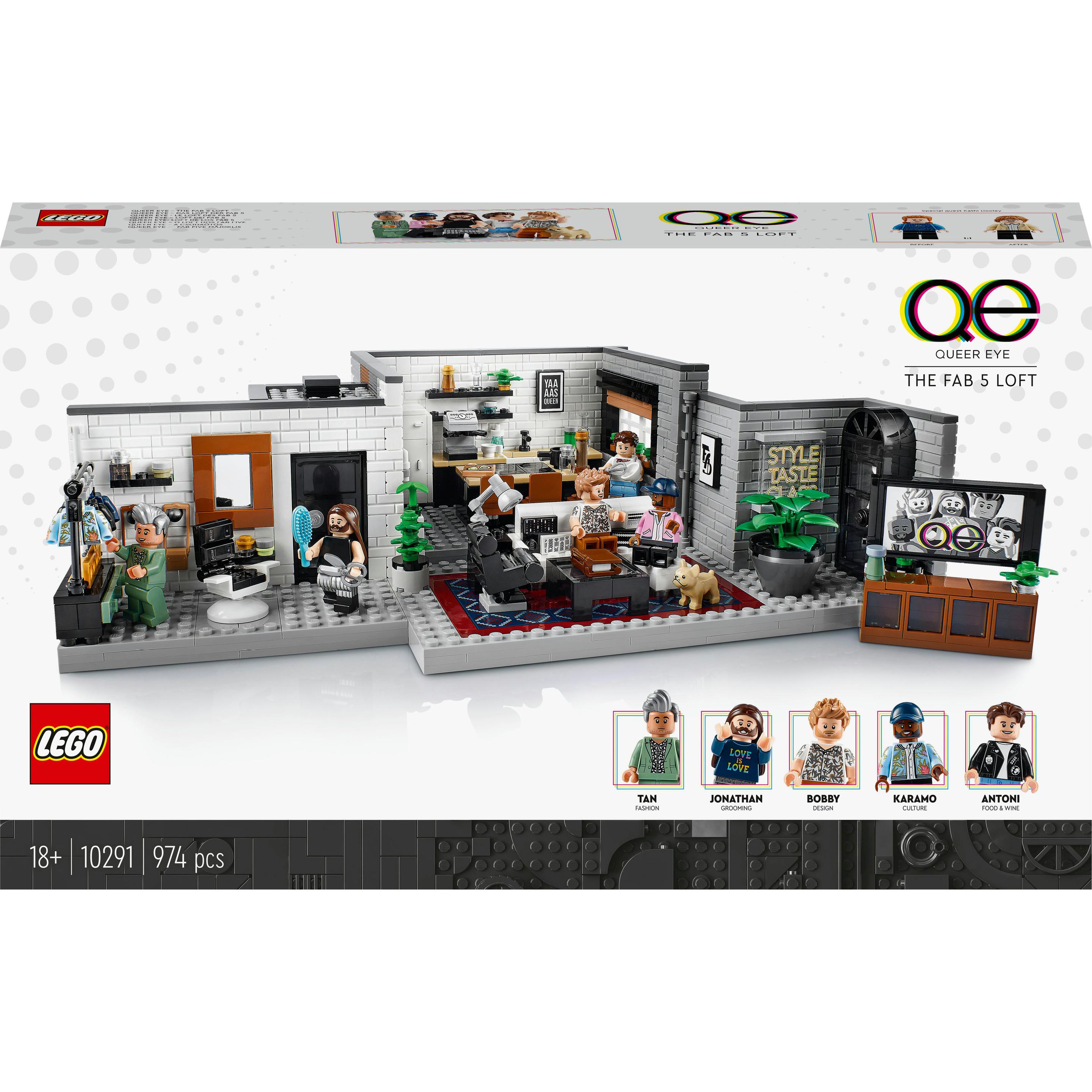 LEGO Queer Eye - The Fab 5 Loftas (10291) (10291, LEGO Seltene Sets, LEGO Creator Expert)