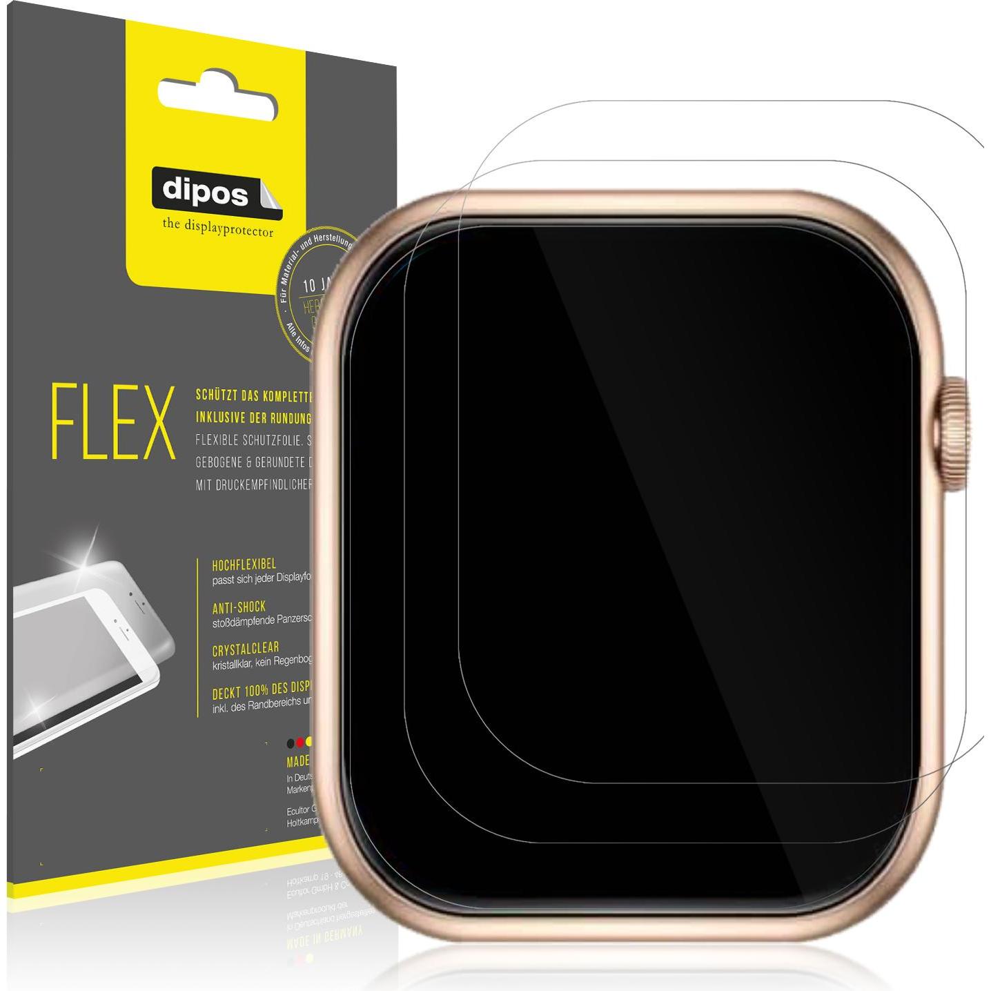 Dipos 3D Full Cover Schutzfolie, Smartwatch Schutzfolie, Transparent