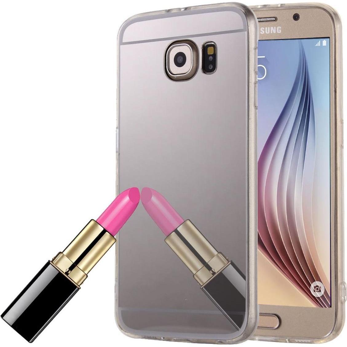König Design Handyhülle für Samsung Galaxy S6 Edge Schutzcase Backcover Bumper Etuis Silber (Samsung Galaxy S6 Edge), Sm...