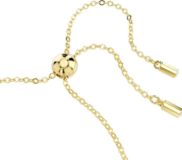 Actual product image Swarovski Matrix Tennis Armband Verschiedene Schliffe Karamell Goldlegierungsschicht (24 cm, Swarovski Metal)