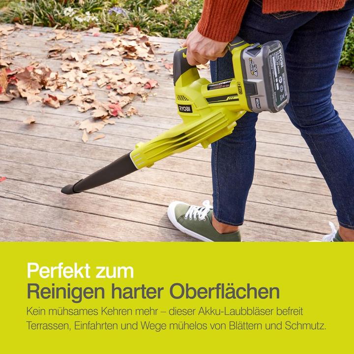 Actual product image Ryobi OBL1820S (Rechargeable battery operated, Leaf blower)