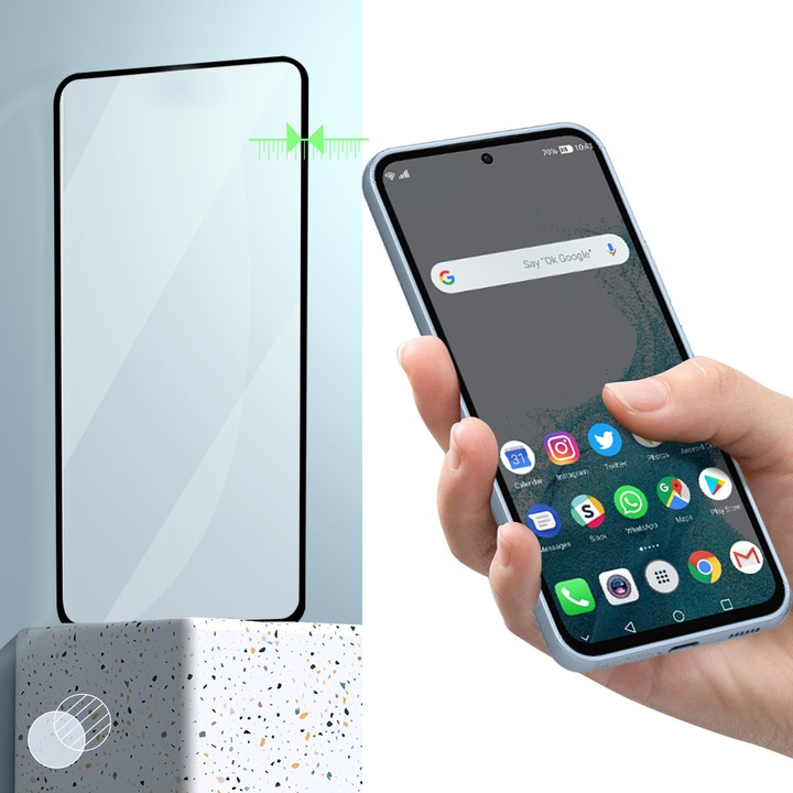 Produktbild Avizar 9H Härtegrad Glas-Displayschutzfolie (1 Stück, Samsung Galaxy A54 5G)