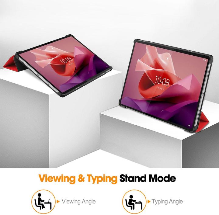 Actual product image Lobwerk Tablet sleeve for Lenovo Tab P12 2023 TB-370FU TB-371FC 12.7 inch Slim Case case with stand