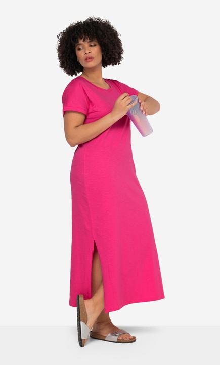 Produktbild Angel of Style Jersey-Maxikleid, Rundhals, Halbarm, Seitenschlitze (56)