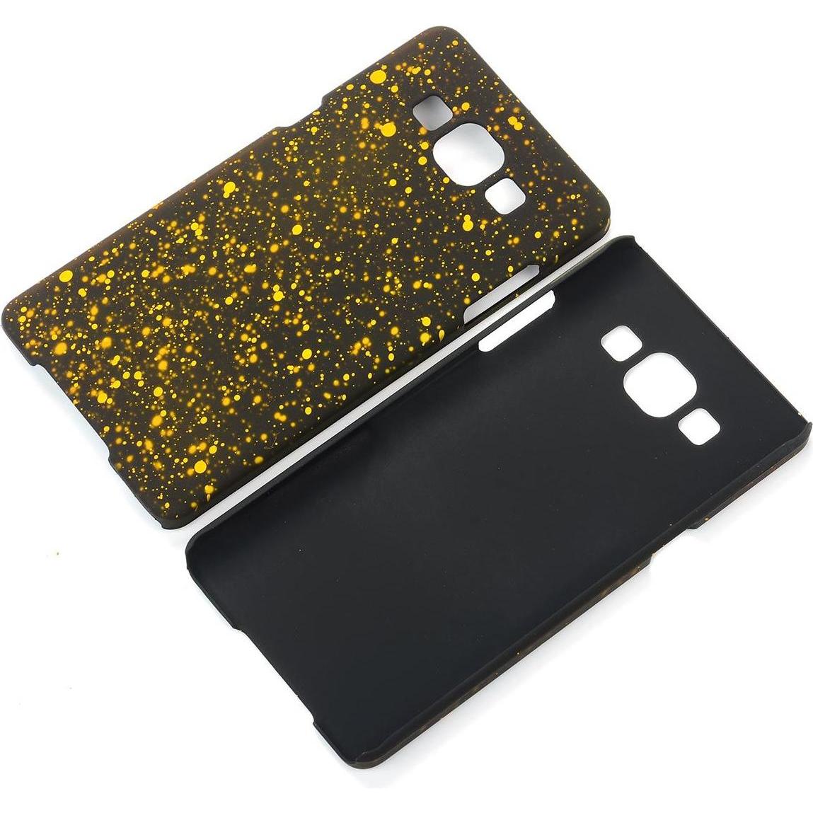 König Design Handy Hülle Schutz Case Bumper Etuis für Samsung Galaxy A5 2015 3D Sterne Gelb (Samsung Galaxy J5 (2015)), ...