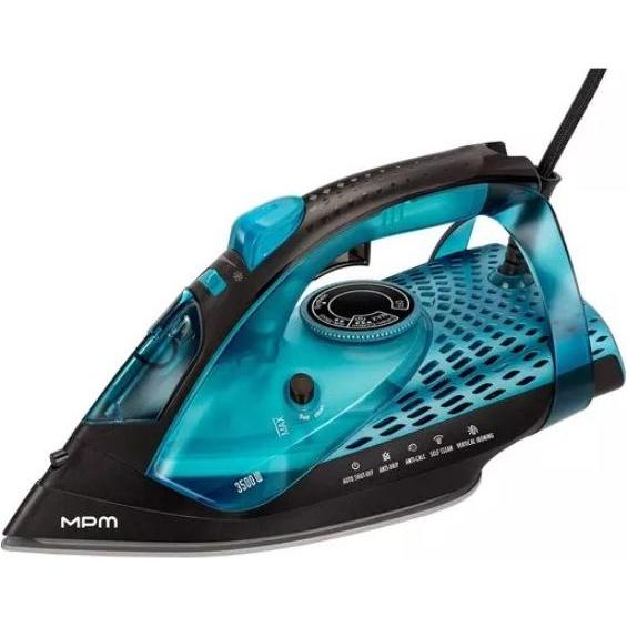 MPM MZE-29 Gludeklis 3500W MZE-29 (5903151080301), Ferro da stiro, Blu, Nero