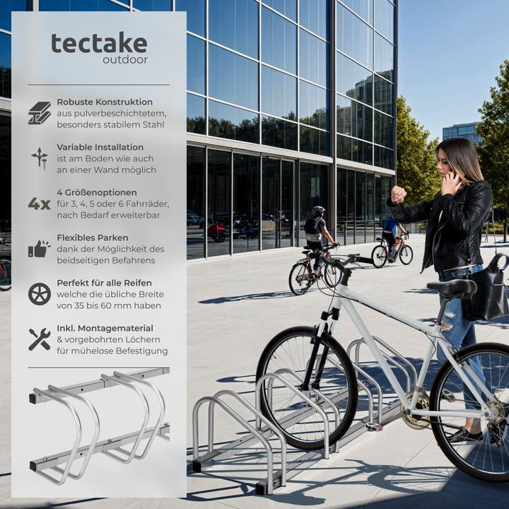 Actual product image tectake Bicycle stand