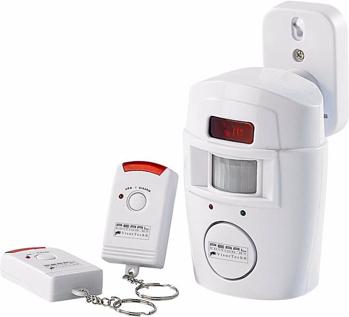 Produktbild VisorTech 2-mal: Hausalarm mit PIR-Bewegungsmelder und 2 Fernbedienungen