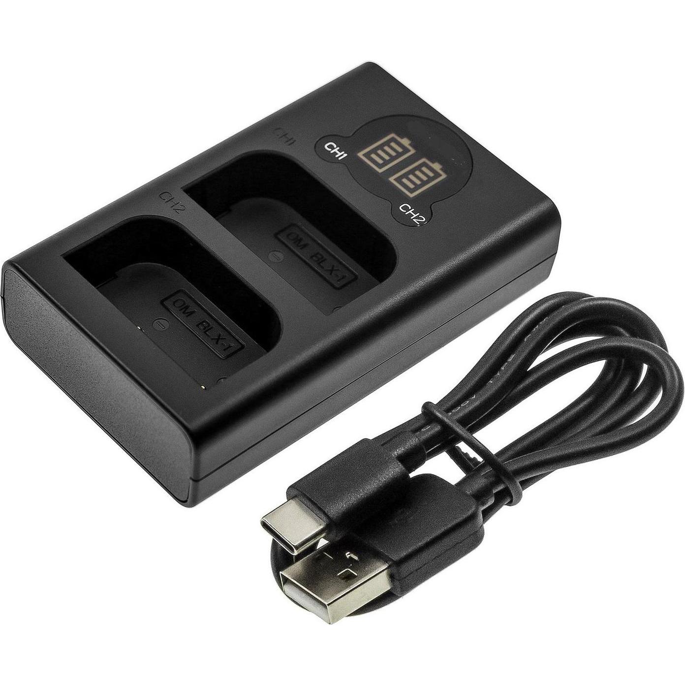 CoreParts Charger for OLYMPUS Camera (Akku), Kamera Stromversorgung, Schwarz
