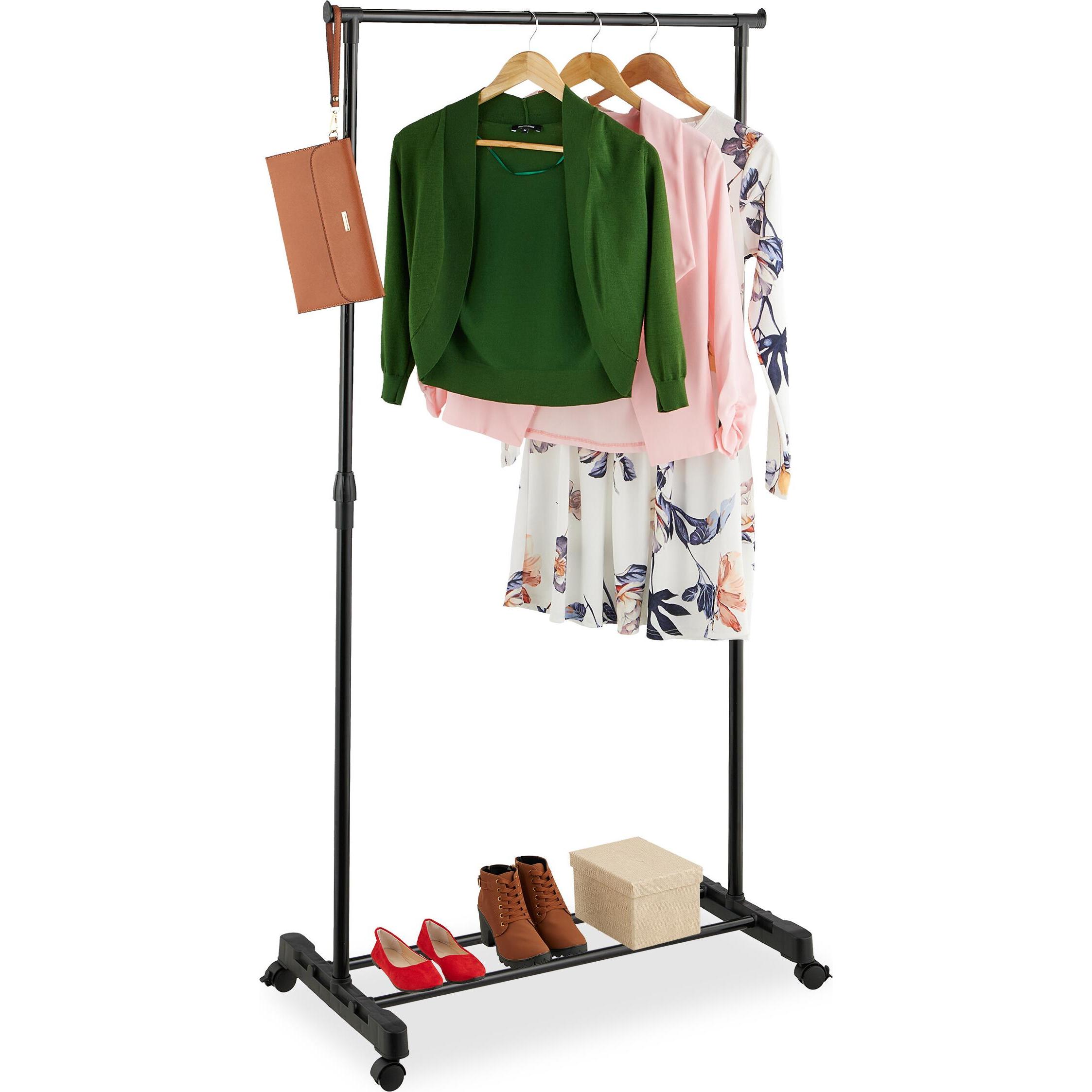 Relaxdays, Kleiderständer + Kleiderstange, Kleiderständer