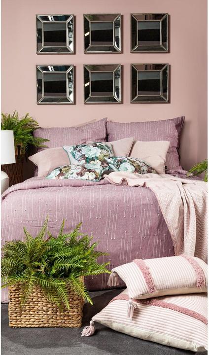 Image du produit Eurofirany TERRA COLLECTION AVINION8, 160 X 200 cm, 2 pcs. 70 X 80 cm, color : heather (Housse de couette, 160 x 200 cm)