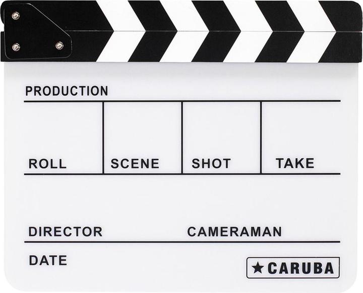 Actual product image Caruba Professional Director Clapper White/Paint (whiteboard marker)