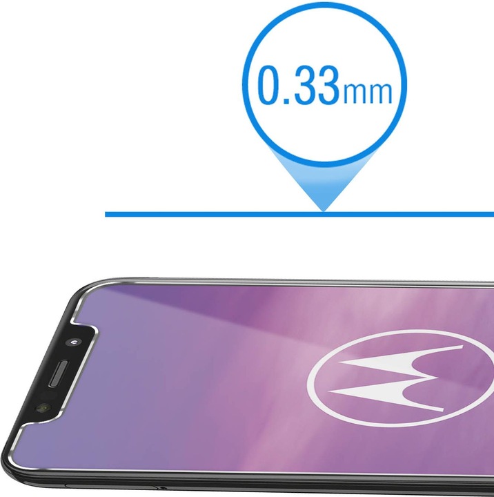 Produktbild Avizar Kristallklare Folie, Glas-Displayschutz (2 Stück, Motorola One)