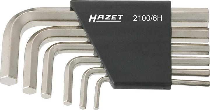 Immagine prodotto HAZET Serie di giraviti ad angolo 2100/6H ∙ Profilo esagonale interno ∙ 3 ∙ 4 ∙ 5 ∙ 6 ∙ 8 ∙ 10 ∙ Nu…