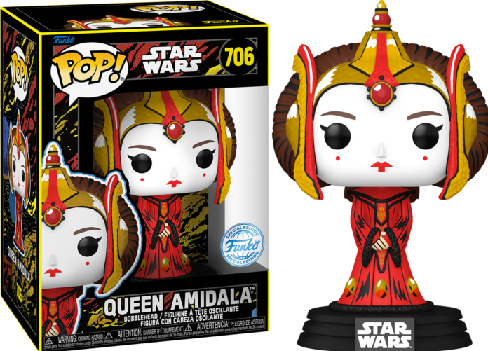 Actual product image Funko POP! Star Wars The Phantom Menace Queen Amidala (Retro) Exclusive
