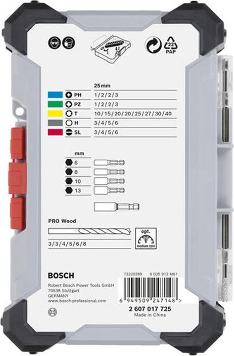 Produktbild Bosch Professional Bit Set Extra Hard 35 tlg (Bit-Halter)