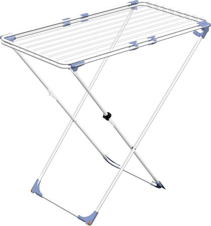 Produktbild Lumarko Wäscheständer Gimi Duo Edelstahl 209 x 60 x 97 cm Weiss Ausziehbar