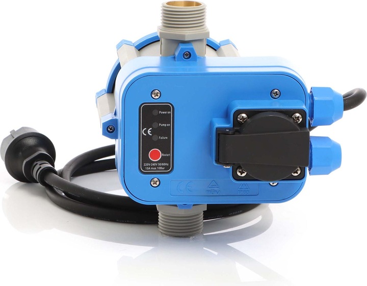 Produktbild Wiltec Druckschalter EPC-1.1 230V 1-phasig Pumpensteuerung Hauswasserwerk (Hauswasserpumpe)