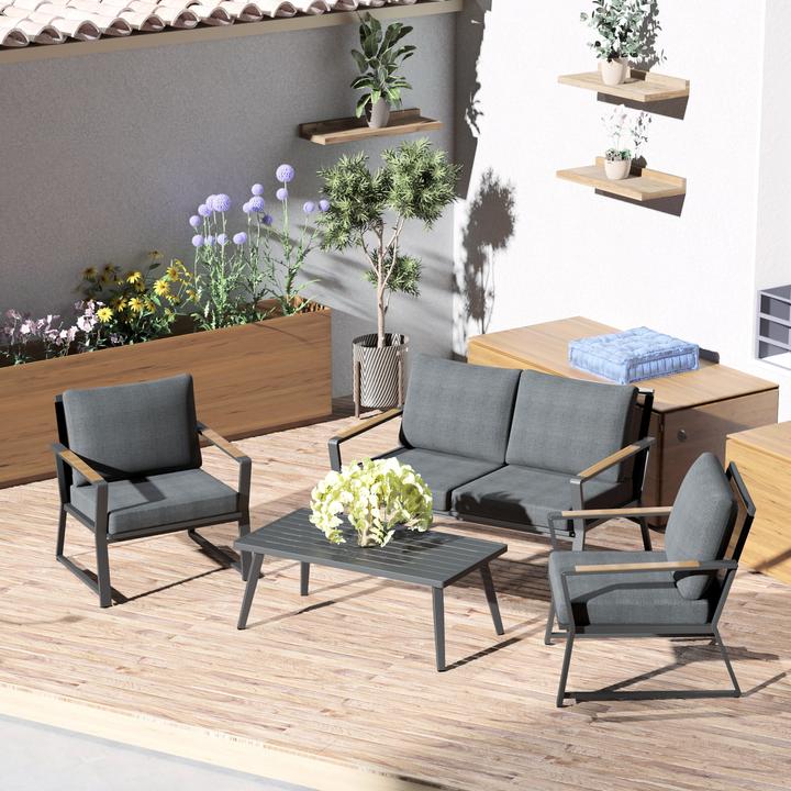 Produktbild Outsunny Gartenmöbel Set mit Tisch