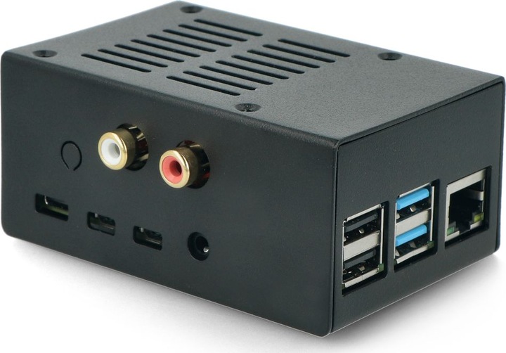 Produktbild HiFiBerry HB CASE4 DAC+BK2 - Gehäuse für Raspberry Pi 4 & DAC+ sw