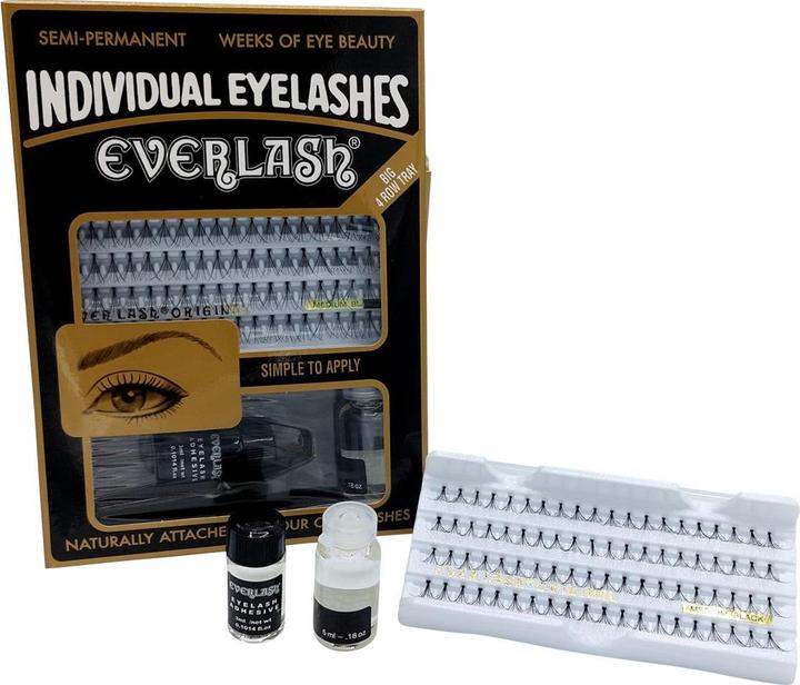 Actual product image Everlash Permanent eyelashes set extra short (Artificial eyelashes)
