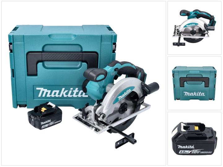 Produktbild Makita DSS 610 M1J Akku Handkreissäge 18 V 165 mm + 1x Akku 4,0 Ah + Makpac - ohne Ladegerät