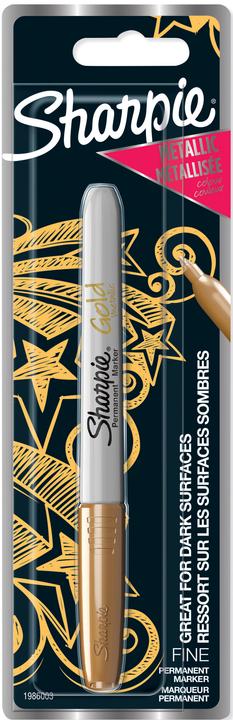 Actual product image Sharpie Feiner Permanentmarker (Gold, Grey, 1 mm, 1 x)