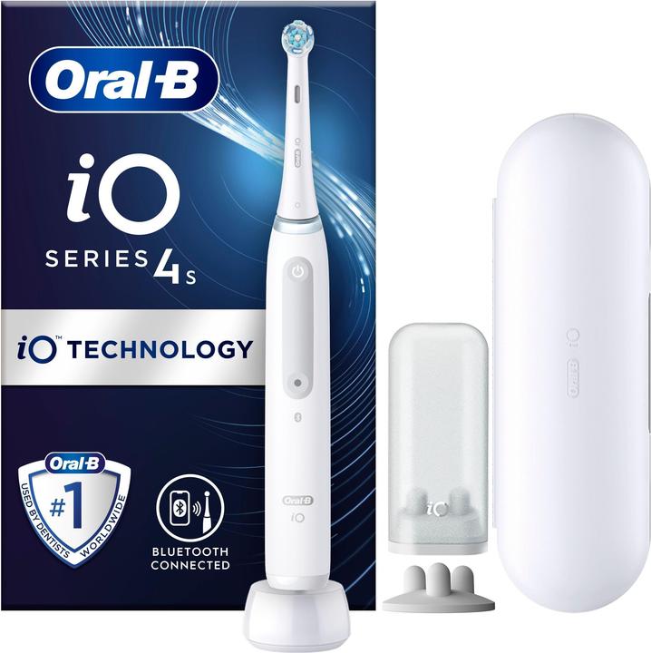 Image du produit Oral-B iO 4S Brosse à dents vibrante pour adulte Blanc (Brosse à dents oscillo-rotative)