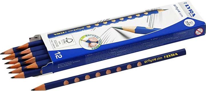 Actual product image Lyra Pencil Groove slim HB, Blue (3.30 mm, HB, 12x)