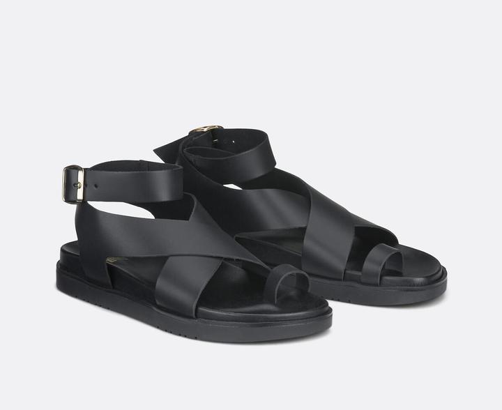 Produktbild La Redoute Collections Keilsandaletten aus Leder (36)