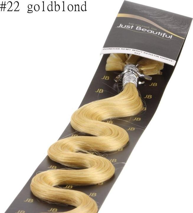 Actual product image Hair2heart Microring Loop Hair Extensions with Pre-Attached Rings (50 cm)