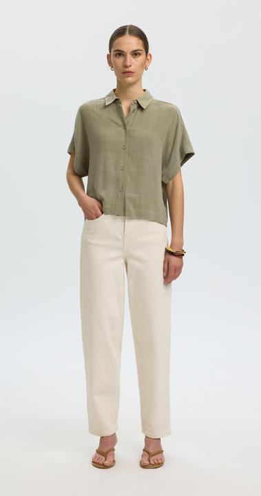 Immagine prodotto Selected Slfviva Ss Cropped Shirt Noos (40)