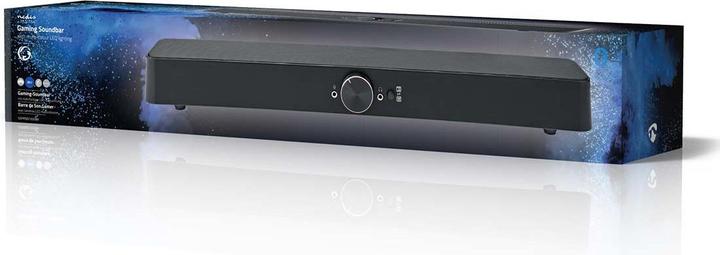 Actual product image Nedis Gaming speakers Speaker channels: 2.0 Power supply via USB 3.5 mm plug 30 W LED L (30 W, 2.0 Channel)