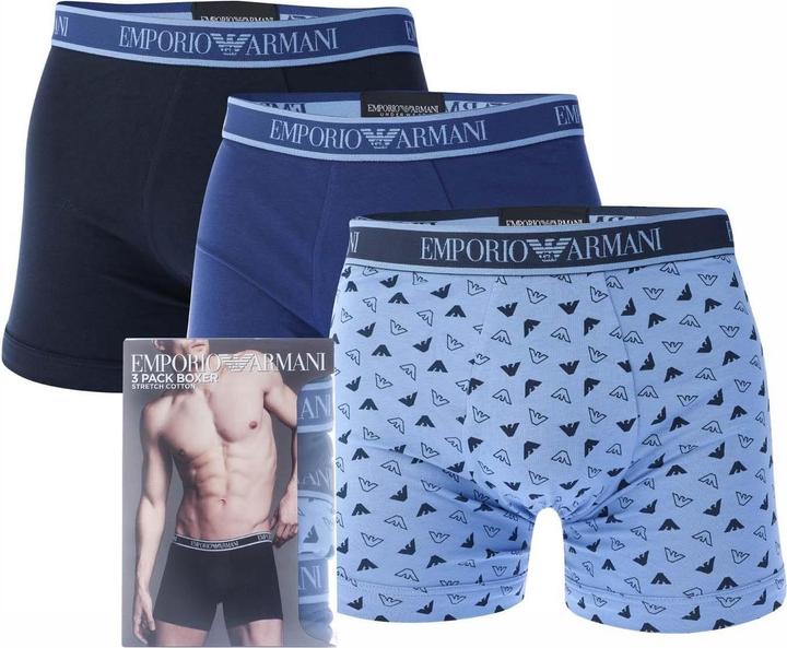 Actual product image Emporio Armani Mens Core Logo Boxer Shorts (Pack of 3) (XL)