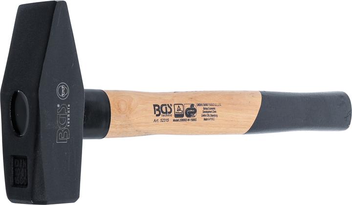 Produktbild BGS Schlosserhammer Hickory-Stiel DIN 1041 1500 g (1706 g)