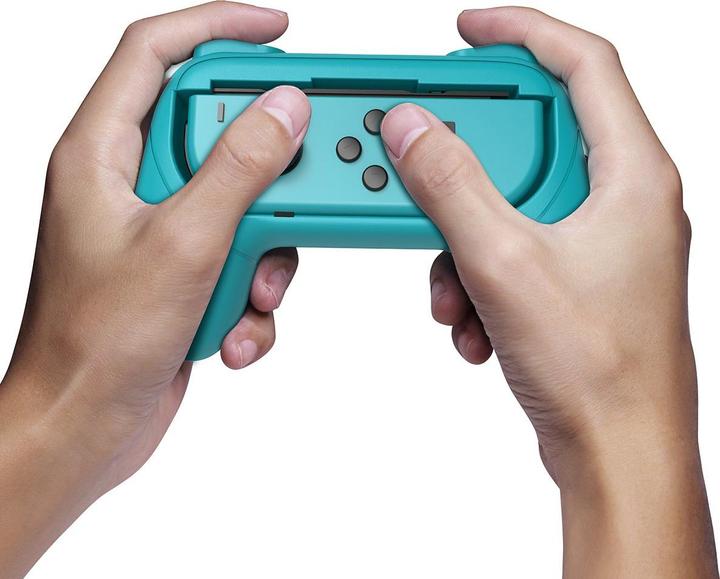 Actual product image iPega SW087 Grip for JoyCon Controllers 2pcs Blue/Red (Damaged Package) (Switch)