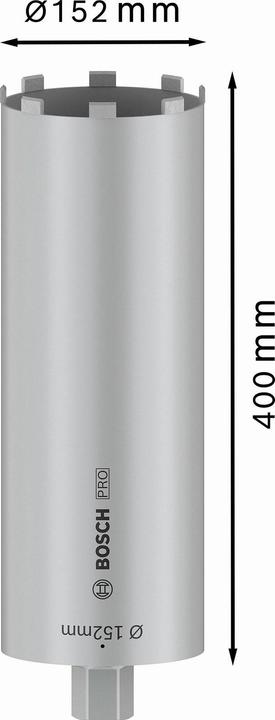Image du produit Bosch Professional Zubehör PRO Core Cutter dry, 152 x 400 mm, 1 1/4 pouce UNC (152 millimètres)