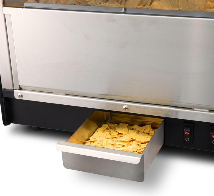 Actual product image Hendi Nacho Warmer - Professional chip warmer - 230V/300W - RVS/Zwart - 320x390x(H)510mm