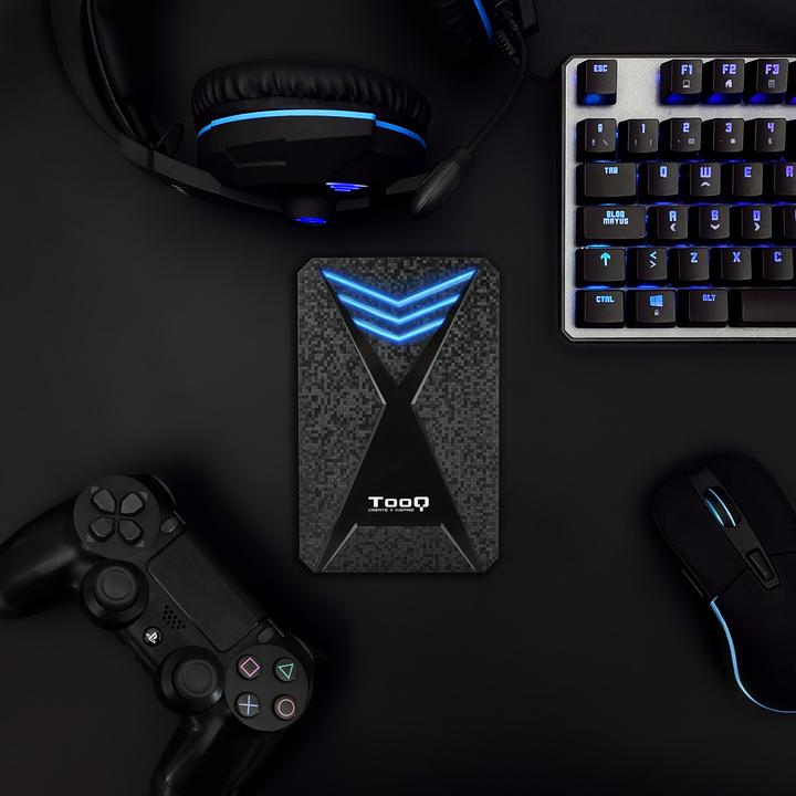 Productafbeelding Tooq Technology TQE-2550BL Opslagschijfbehuizing HDD / SSD Zwart 2,5" (2.5")