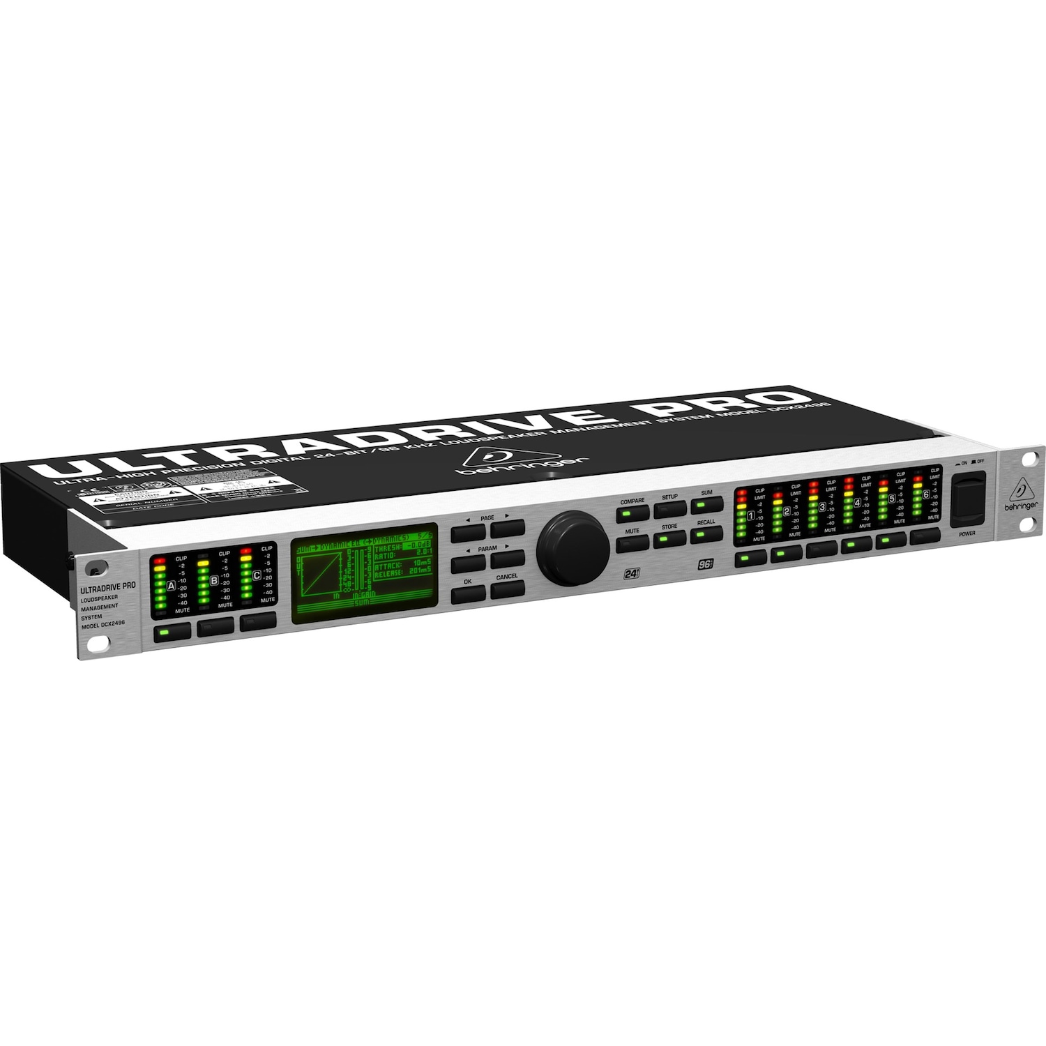 Behringer Ultra-Drive Pro Dcx2496, Effektgerät, Schwarz, Silber