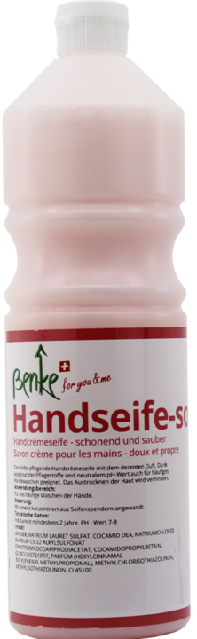 Produktbild Benke Handseife SOFT - schonend und sauber - 1 Liter (Flüssigseife, 1000 ml)
