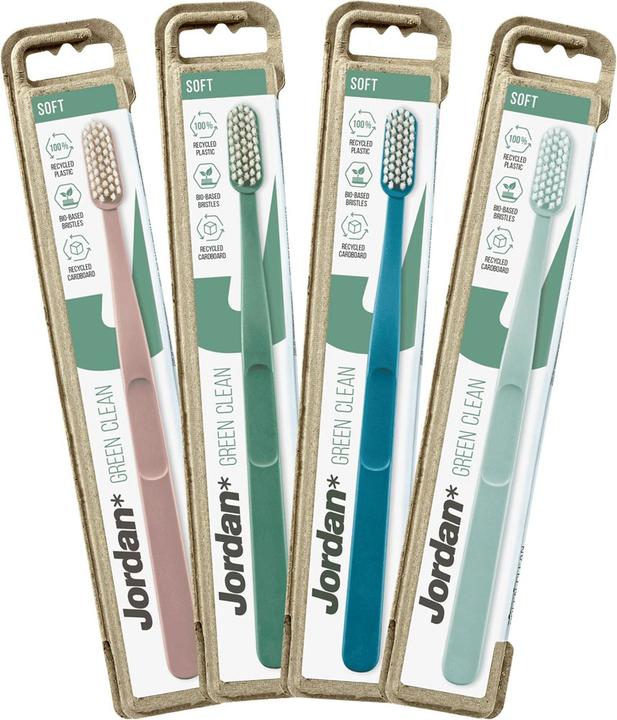 Actual product image Jordan* Green Clean Toothbrush Soft (Soft, 1 x)