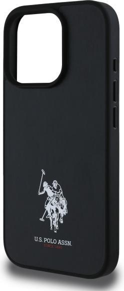 Actual product image U.S. Polo US Polo USHCP15XPGEK iPhone 15 Pro Max 6.7 black/black Leather Embroidered DH Colour (Apple iPhone 15 Pro Max)
