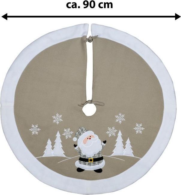 Produktbild Hermex Christbaum-Rock Weihnachtsbaumdecke Tannenbaum-Teppich Baumrock-Matte (1 -teilig)