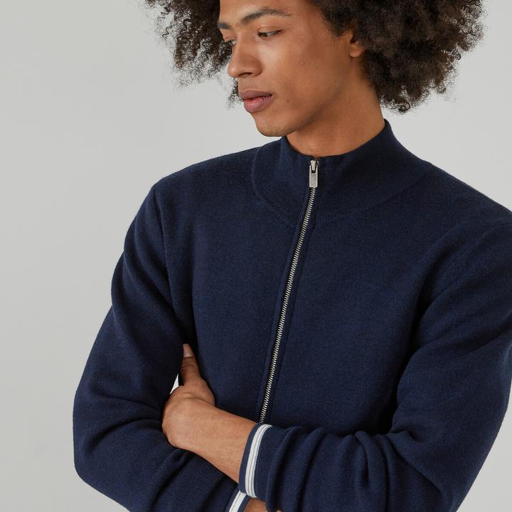Immagine prodotto La Redoute Collections Cardigan in lana merino con cerniera (3XL)