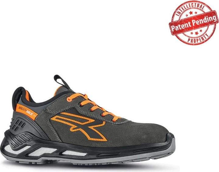 Actual product image Upower U-Power Shoes Duke Anthracite Orange Low Number (S3, 45)